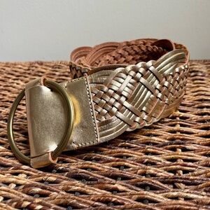 Lauren Ralph Lauren woven leather belt large